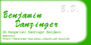 benjamin danzinger business card